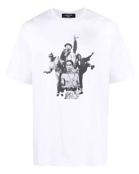 T-shirt girocollo stampata bianca di Labrum London