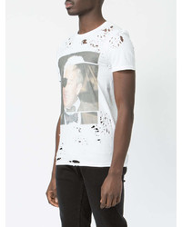 T-shirt girocollo stampata bianca di Loha Vete