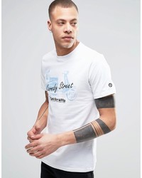 T-shirt girocollo stampata bianca di Lambretta