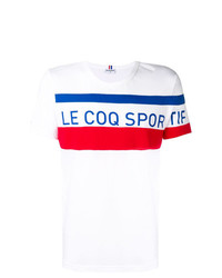 T-shirt girocollo stampata bianca di Le Coq Sportif