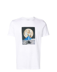 T-shirt girocollo stampata bianca di Les Benjamins