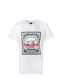 T-shirt girocollo stampata bianca di Les Bohemiens