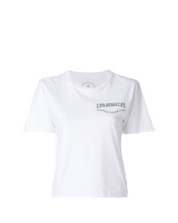 T-shirt girocollo stampata bianca di Local Authority