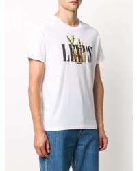 T-shirt girocollo stampata bianca di Levi's