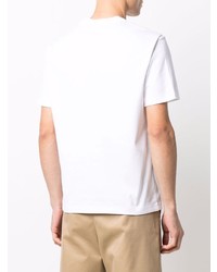 T-shirt girocollo stampata bianca di Giorgio Armani