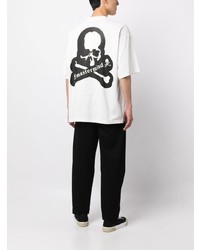 T-shirt girocollo stampata bianca di Mastermind Japan