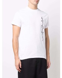 T-shirt girocollo stampata bianca di SASQUATCHfabrix.