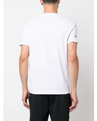 T-shirt girocollo stampata bianca di Ea7 Emporio Armani