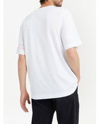 T-shirt girocollo stampata bianca di Giuseppe Zanotti