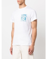 T-shirt girocollo stampata bianca di Loewe