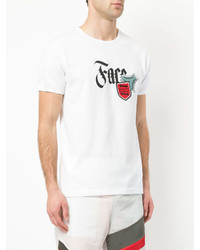 T-shirt girocollo stampata bianca di Facetasm