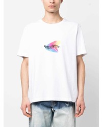 T-shirt girocollo stampata bianca di MSFTSrep