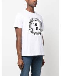 T-shirt girocollo stampata bianca di Billionaire