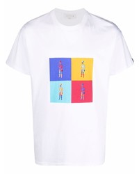 T-shirt girocollo stampata bianca di MACKINTOSH