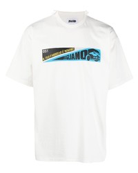 T-shirt girocollo stampata bianca di Magliano