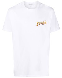 T-shirt girocollo stampata bianca di Maison Labiche