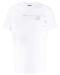 T-shirt girocollo stampata bianca di Marcelo Burlon County of Milan