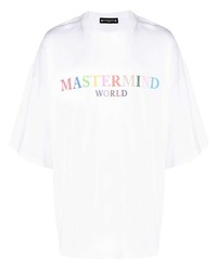 T-shirt girocollo stampata bianca di Mastermind World
