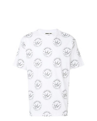 T-shirt girocollo stampata bianca di McQ Alexander McQueen