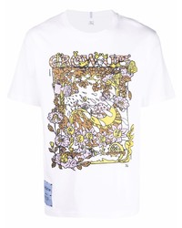T-shirt girocollo stampata bianca di McQ