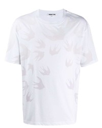 T-shirt girocollo stampata bianca di McQ Swallow