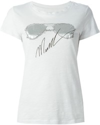 T-shirt girocollo stampata bianca di MICHAEL Michael Kors