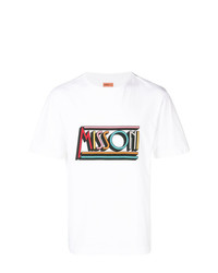 T-shirt girocollo stampata bianca di Missoni Mare