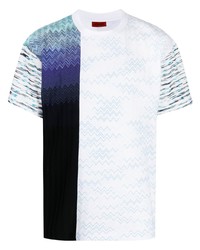 T-shirt girocollo stampata bianca di Missoni