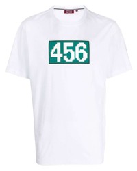 T-shirt girocollo stampata bianca di Mostly Heard Rarely Seen 8-Bit