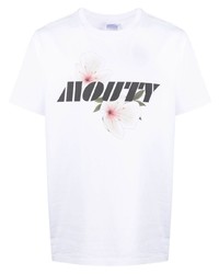 T-shirt girocollo stampata bianca di MOUTY