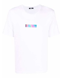 T-shirt girocollo stampata bianca di MSFTSrep