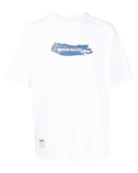 T-shirt girocollo stampata bianca di Musium Div.