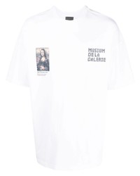 T-shirt girocollo stampata bianca di Musium Div.