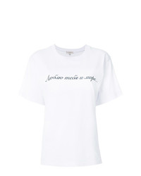 T-shirt girocollo stampata bianca di Natasha Zinko