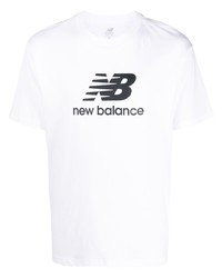 T-shirt girocollo stampata bianca di New Balance