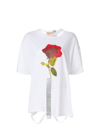 T-shirt girocollo stampata bianca di Night Market