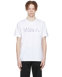 T-shirt girocollo stampata bianca di Noah