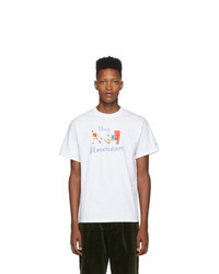 T-shirt girocollo stampata bianca di Noah NYC