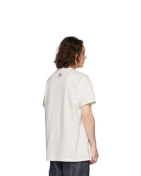 T-shirt girocollo stampata bianca di Loewe