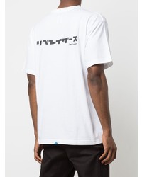 T-shirt girocollo stampata bianca di Liberaiders
