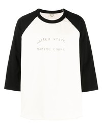 T-shirt girocollo stampata bianca di orSlow