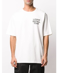 T-shirt girocollo stampata bianca di U.P.W.W.