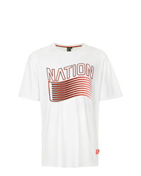 T-shirt girocollo stampata bianca di P.E Nation