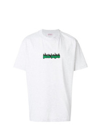T-shirt girocollo stampata bianca di Palm Angels