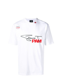 T-shirt girocollo stampata bianca di Pam Perks And Mini