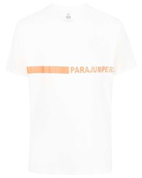 T-shirt girocollo stampata bianca di Parajumpers
