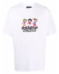 T-shirt girocollo stampata bianca di PAS DE ME