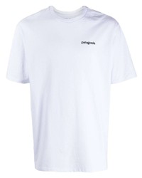 T-shirt girocollo stampata bianca di Patagonia