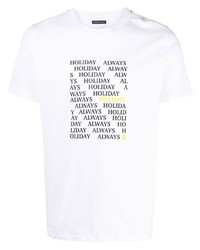 T-shirt girocollo stampata bianca di Patrizia Pepe