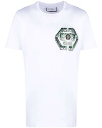 T-shirt girocollo stampata bianca di Philipp Plein